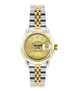 1:1 Imitation Rolex Lady-datejust 69173 Automatic Movement 26mm Gold/steel Case Womens Watch