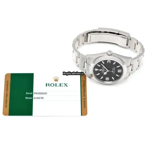 Ideal Fake Rolex Explorer 214270 Caliber 3132 Automatic Movement 39mm Steel Case Watch - Image 5