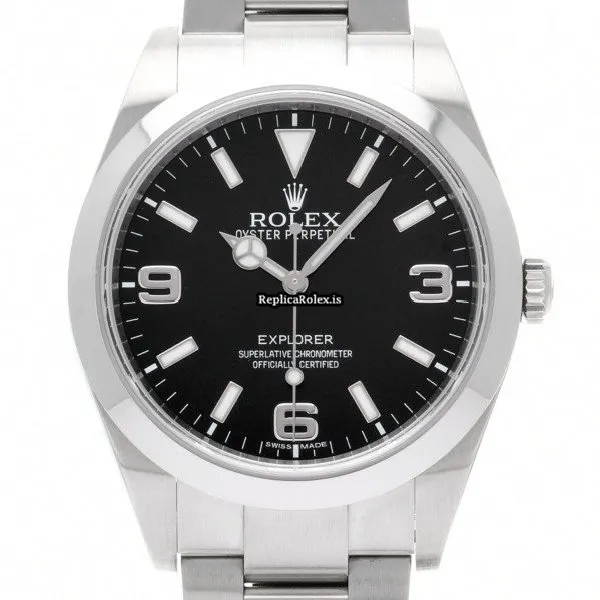 Ideal Fake Rolex Explorer 214270 Caliber 3132 Automatic Movement 39mm Steel Case Watch - Image 6