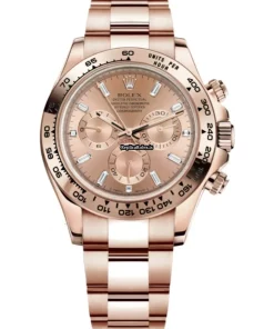 Well Made Replica Rolex Daytona 116505 Caliber 4130 Automatic Movement 40mm Rose Gold Case Mens/unisex Watch