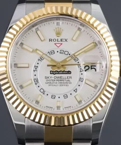 Wholesale Replicas Rolex Sky-dweller 326933 Caliber 9001 Automatic Movement 42mm Gold/steel Case Mens/unisex Watch