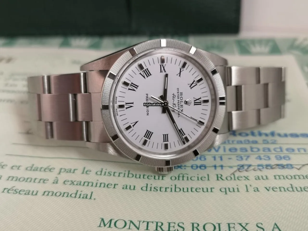 Incredible Replica Rolex Air King Precision 14010m Caliber 3130 Automatic Movement 34x42mm Steel Case Mens/unisex Watch - Image 3