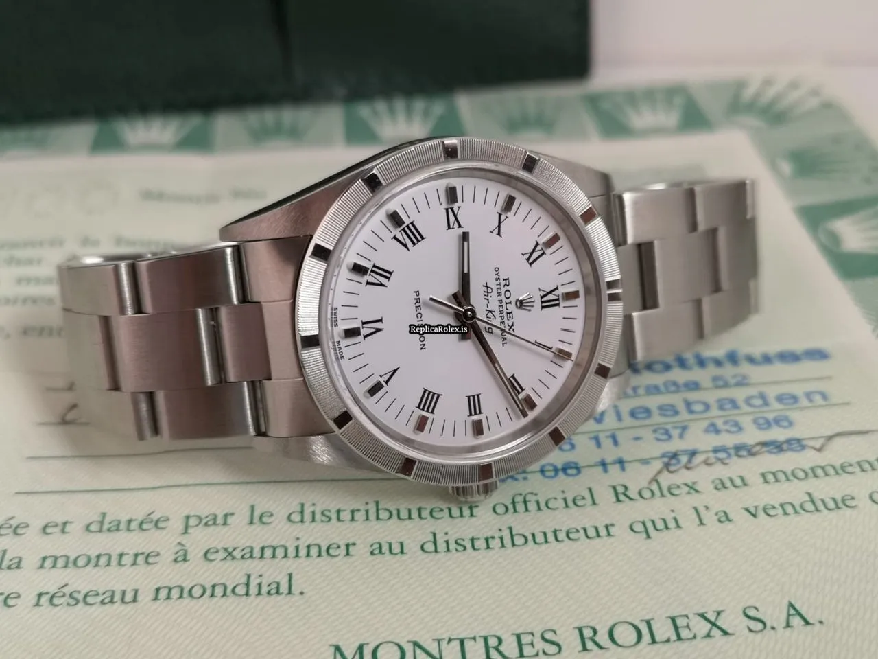 Incredible Replica Rolex Air King Precision 14010m Caliber 3130 Automatic Movement 34x42mm Steel Case Mens/unisex Watch - Image 4