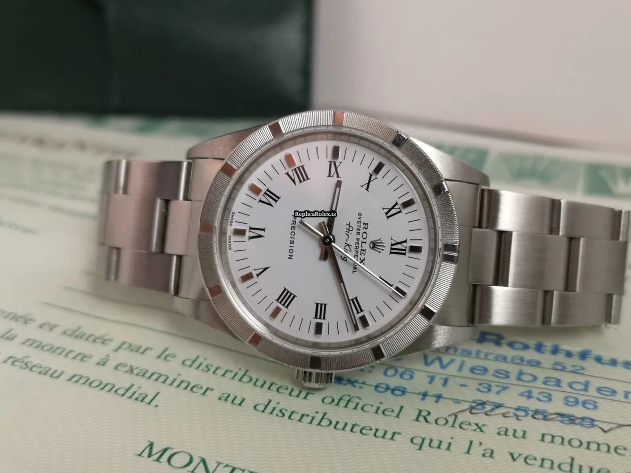 Incredible Replica Rolex Air King Precision 14010m Caliber 3130 Automatic Movement 34x42mm Steel Case Mens/unisex Watch - Image 5