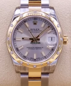 Reliable Fakes Rolex Lady-datejust 178343 Caliber 2235 Automatic Movement 31mm Gold/steel Case Womens Watch