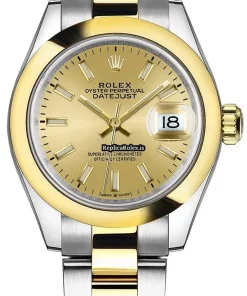 Perfect Replica Rolex Datejust 278243 Caliber 2236 Automatic Movement 31mm Gold/steel Case Womens Watch