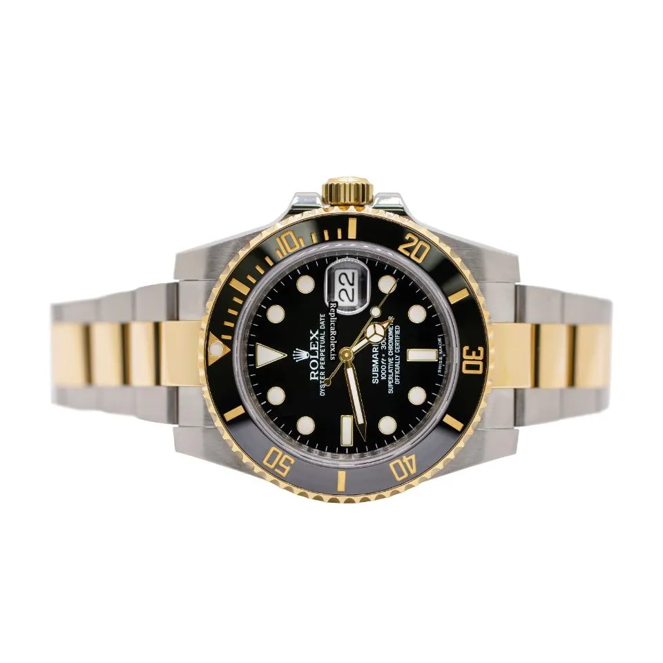 Awesome Fakes Rolex Submariner Date 116613ln Automatic Movement 40mm Gold/steel Case Mens/unisex Watch - Image 2