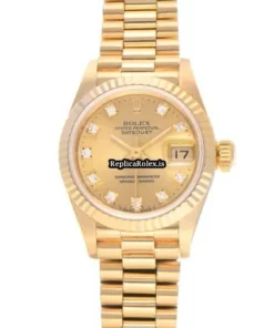 Offering Fake Rolex Lady-datejust 69178g Automatic Movement 26mm Yellow Gold Case Womens Watch