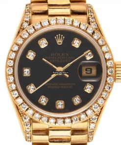 Appealing Copies Rolex Lady-datejust 69138 Caliber 2135 Automatic Movement 26mm Yellow Gold Case Mens/unisex Watch