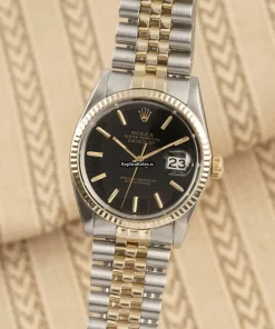 Swiss Fakes Rolex Datejust 16013 Caliber 3035 Automatic Movement 36mm Gold/steel Case Mens/unisex Watch
