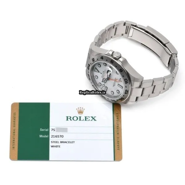 Terrific Replica Rolex Explorer II 216570 Caliber 3187 Automatic Movement 42mm Steel Case Watch - Image 5