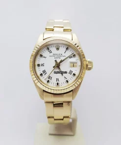 Distinctive Fake Rolex Lady-datejust 6917 Caliber 2135 Automatic Movement 26mm Yellow Gold Case Womens Watch