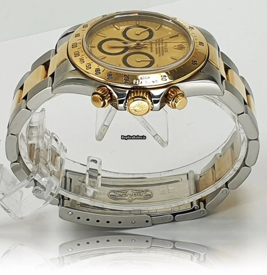 High-end Knockoff Rolex Daytona 16523 Caliber 4030 Automatic Movement 40mm Gold/steel Case Mens/unisex Watch - Image 5