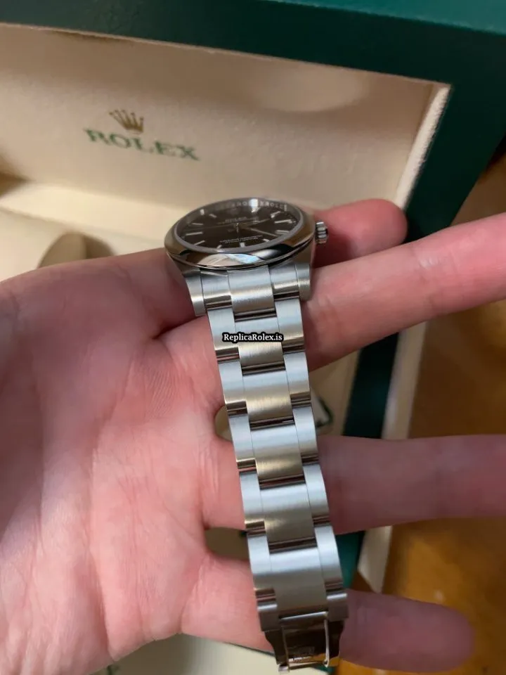 Wholesale Replica Rolex Oyster Perpetual 34 124200-0003 Caliber 2232 Automatic Movement 34mm Steel Case Mens/unisex Watch - Image 5