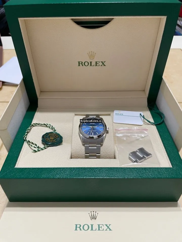 Wholesale Replica Rolex Oyster Perpetual 34 124200-0003 Caliber 2232 Automatic Movement 34mm Steel Case Mens/unisex Watch - Image 6