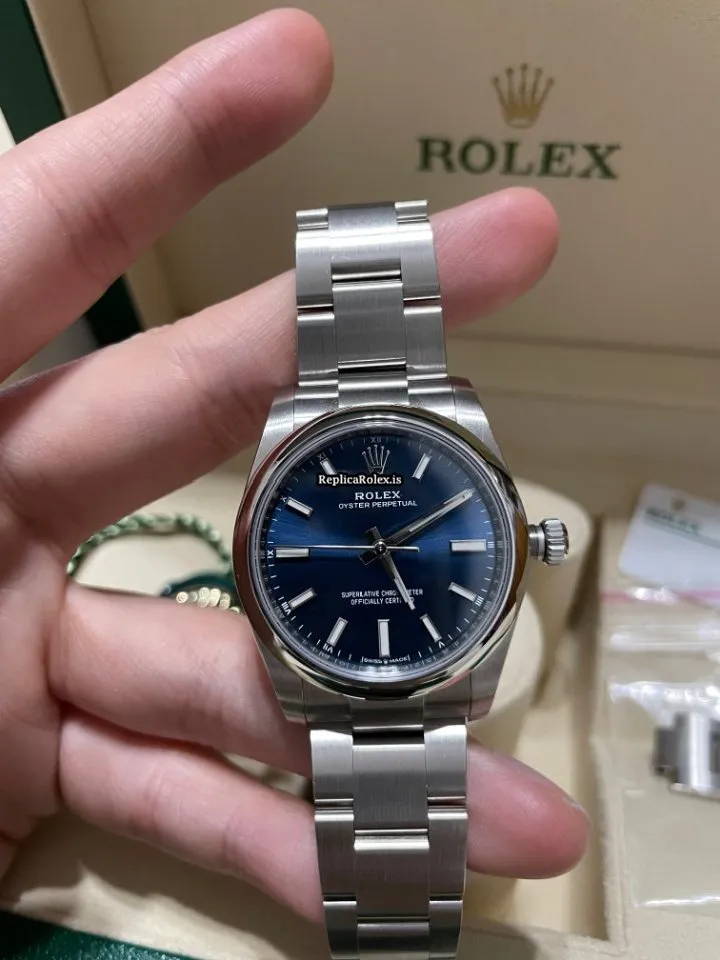 Wholesale Replica Rolex Oyster Perpetual 34 124200-0003 Caliber 2232 Automatic Movement 34mm Steel Case Mens/unisex Watch - Image 8