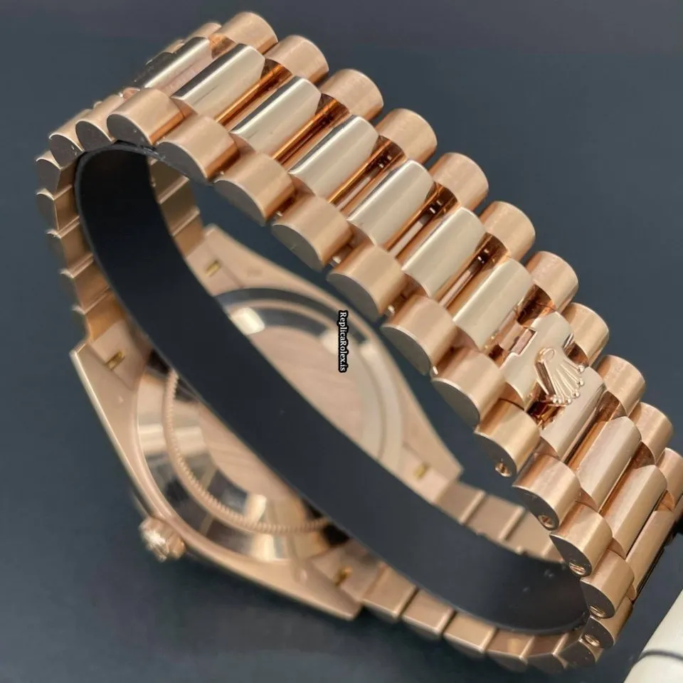 Reliable Replica Rolex Day-date 40 228235 Caliber 3255 Automatic Movement 40mm Rose Gold Case Mens/unisex Watch - Image 7