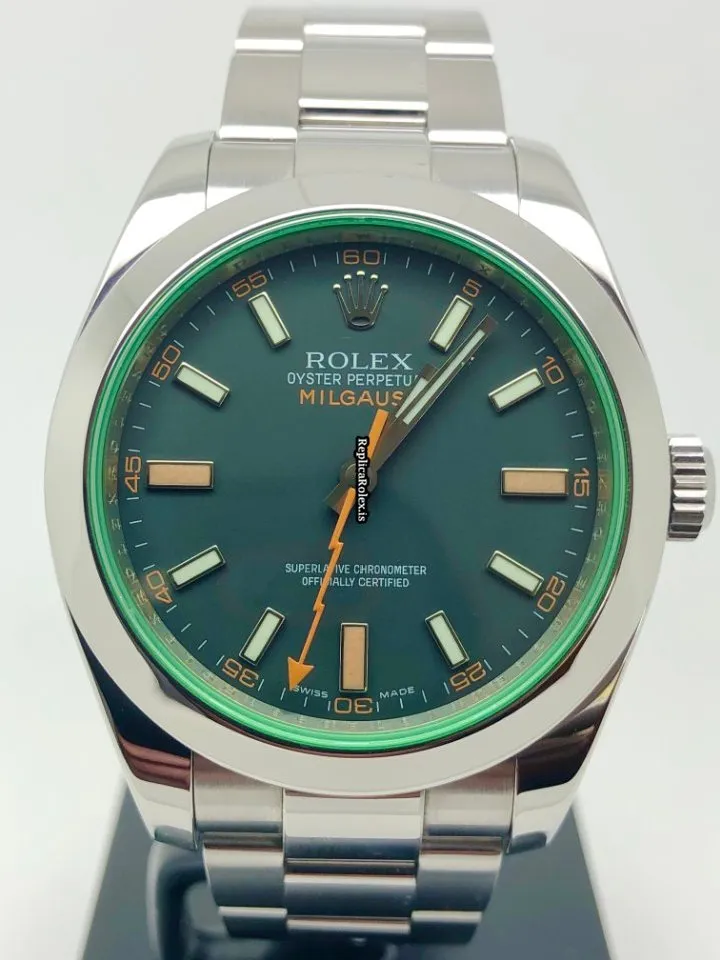 Fabulous Fake Rolex Milgauss 116400gv Caliber 3131 Automatic Movement 40mm Steel Case Mens/unisex Watch - Image 12