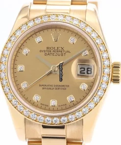 Distinctive Fakes Rolex Lady-datejust 179138ng Automatic Movement 26mm Yellow Gold Case Womens Watch