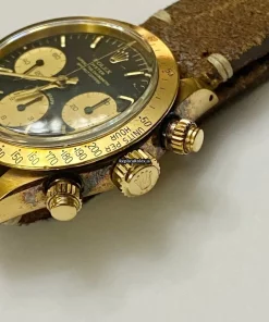 Reliable Fake Rolex Daytona 6265 Caliber 727 Manual Winding Movement 37mm Yellow Gold Case Mens/unisex Watch