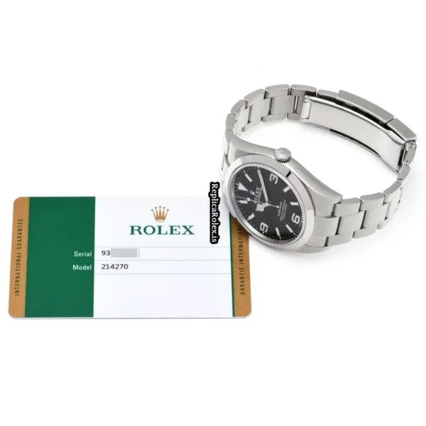 Appealing Knockoff Rolex Explorer 214270 Caliber 3132 Automatic Movement 39mm Steel Case Watch - Image 5