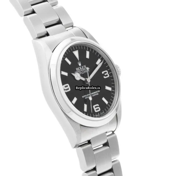 Great Imitation Rolex Explorer 14270 Caliber 3000 Automatic Movement 36mm Steel Case Watch - Image 3