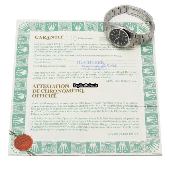 Great Imitation Rolex Explorer 14270 Caliber 3000 Automatic Movement 36mm Steel Case Watch - Image 5