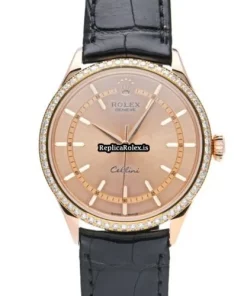 Fantastic Replica Rolex Cellini Time 50705rbr Caliber 3132 Automatic Movement 39mm Rose Gold Case Watch