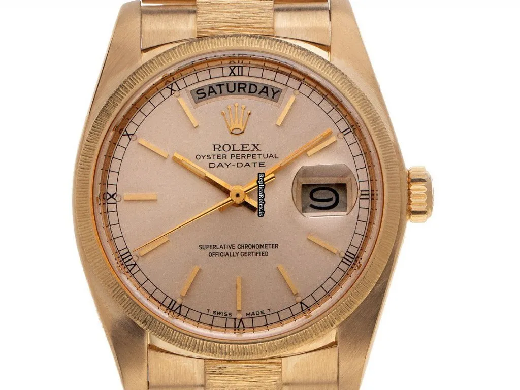 Excellent Replica Rolex Day-date 36 18078 Caliber 3055 Automatic Movement 36mm Yellow Gold Case Mens/unisex Watch