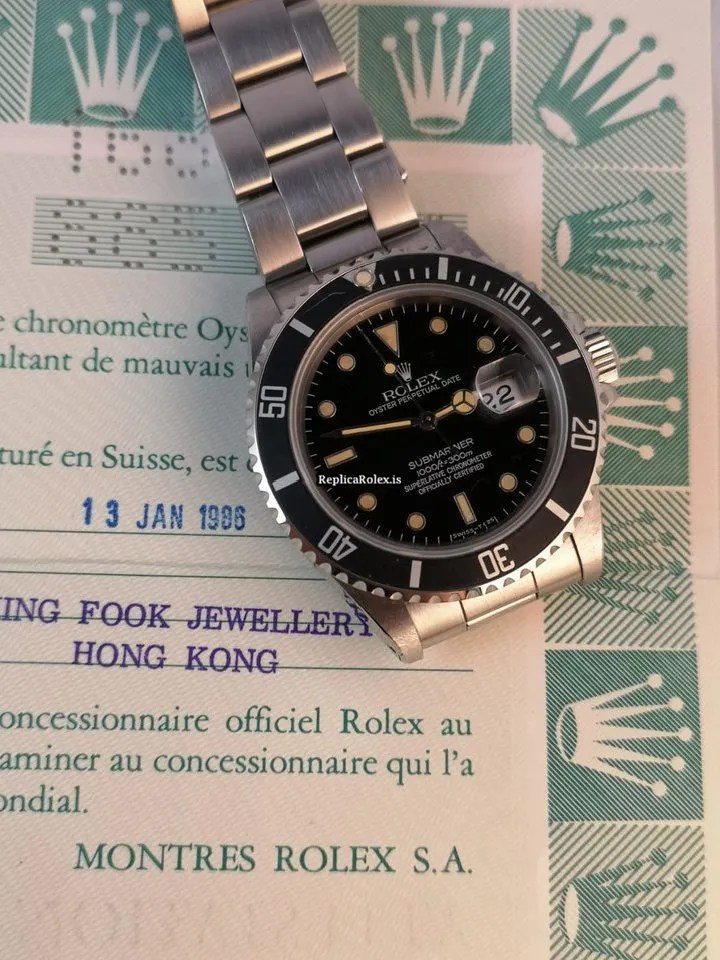 Amazing Replica Rolex Submariner Date 16800 Caliber 3035 Automatic Movement 40mm Steel Case Mens/unisex Watch - Image 3
