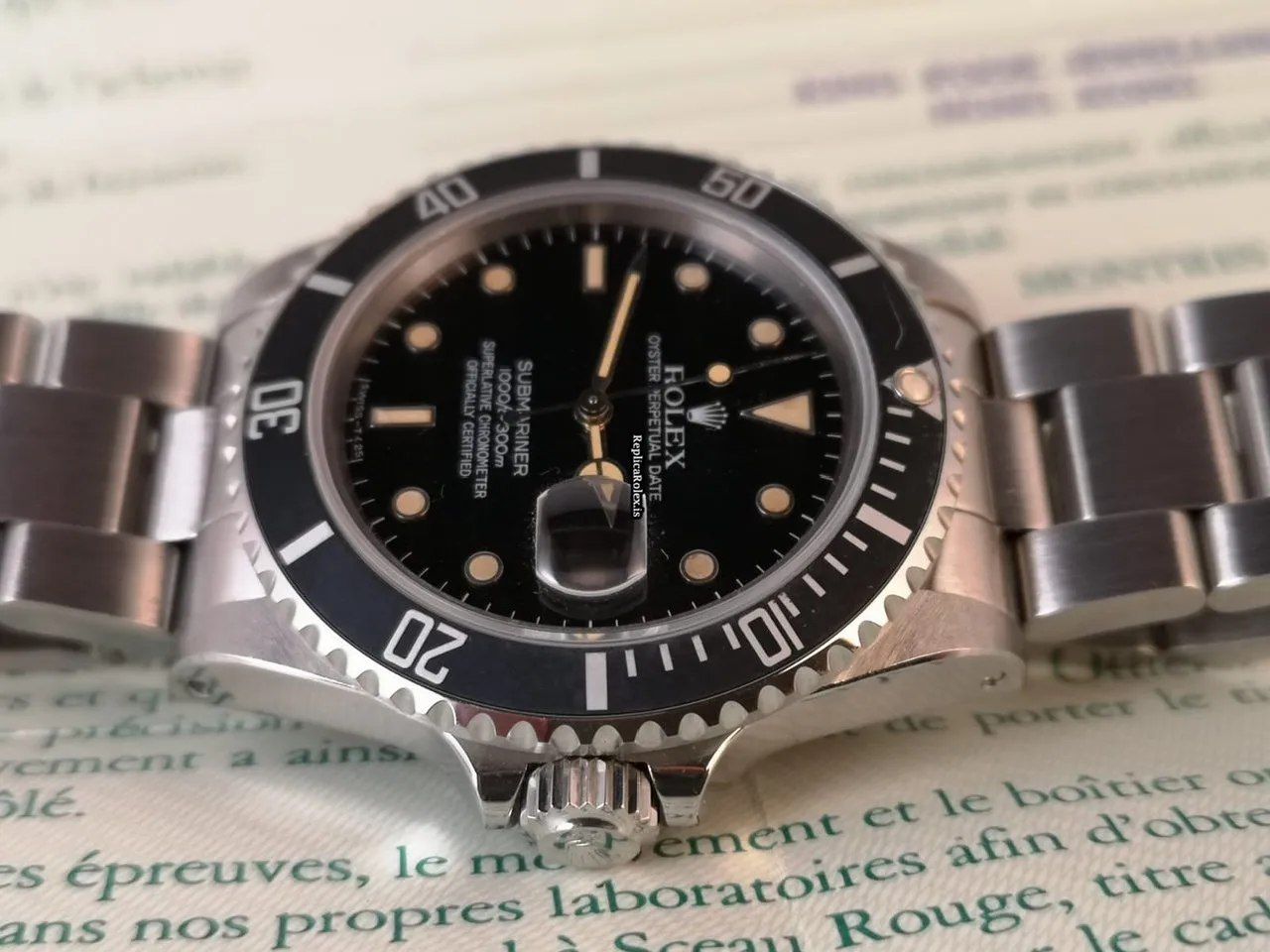 Amazing Replica Rolex Submariner Date 16800 Caliber 3035 Automatic Movement 40mm Steel Case Mens/unisex Watch - Image 7