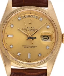 Appealing Fake Rolex Day-date 36 18078 Caliber 3055 Automatic Movement 36mm Yellow Gold Case Mens/unisex Watch