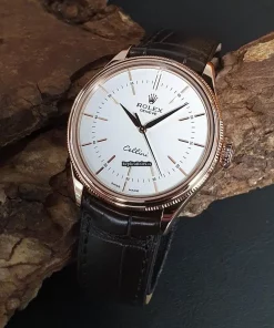 Swiss Replica Rolex Cellini Time 50505 Automatic Movement 39mm Rose Gold Case Watch