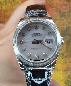 Nice Replica Rolex Datejust 116189 Caliber 3135 Automatic Movement 36mm White Gold Case Mens/unisex Watch