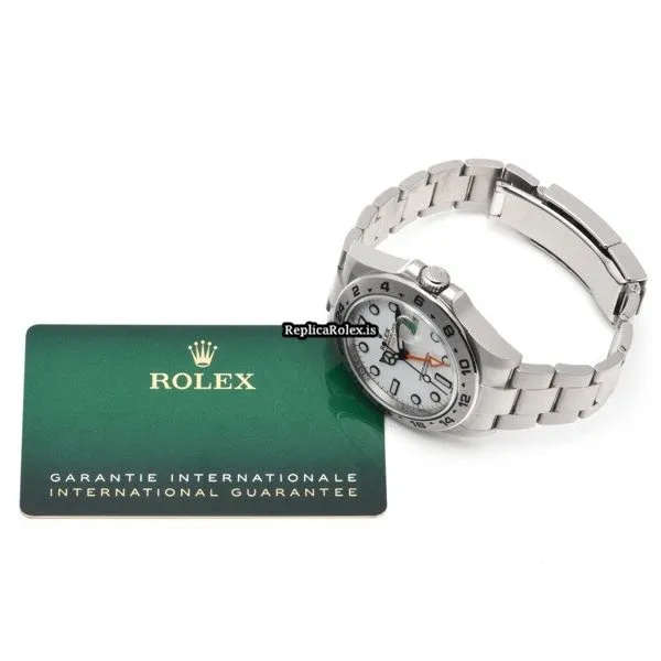 Incredible Replica Rolex Explorer II 216570 Caliber 3187 Automatic Movement 42mm Steel Case Watch - Image 5