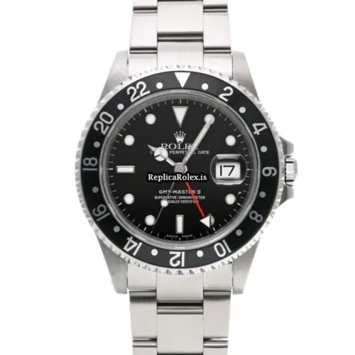 Awesome Replica Rolex Gmt-master II 16710 Caliber 3185 Automatic Movement 40mm Steel Case Watch