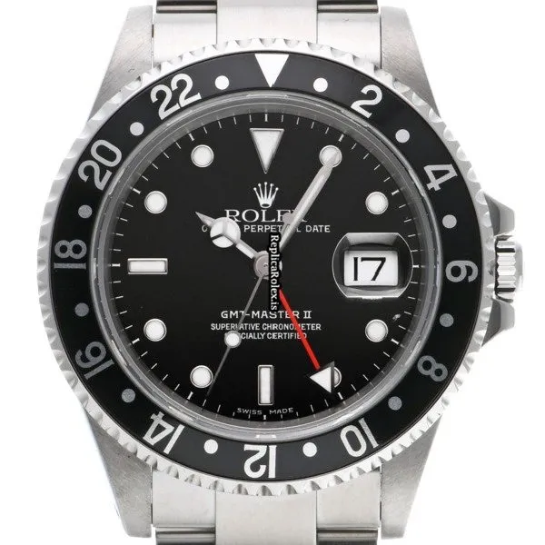 Awesome Replica Rolex Gmt-master II 16710 Caliber 3185 Automatic Movement 40mm Steel Case Watch - Image 6