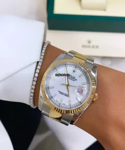 Lovely Knockoff Rolex Datejust 116233 Caliber 3135 Automatic Movement 36mm Gold/steel Case Mens/unisex Watch