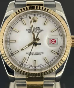 Well Made Fake Rolex Datejust 116233 Caliber 3135 Automatic Movement 36mm Gold/steel Case Mens/unisex Watch
