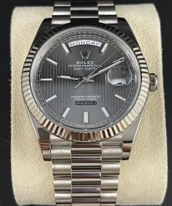 Superior Copy Rolex Day-date 40 228239 Caliber 3255 Automatic Movement 40mm White Gold Case Mens/unisex Watch