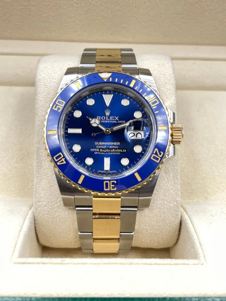 Awesome Replica Rolex Submariner Date 116613lb Caliber 3135 Automatic Movement 40mm Gold/steel Case Mens/unisex Watch - Image 12