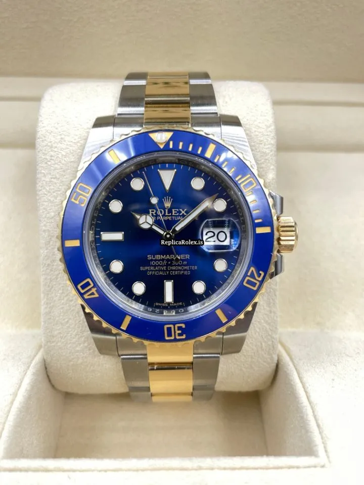 Awesome Replica Rolex Submariner Date 116613lb Caliber 3135 Automatic Movement 40mm Gold/steel Case Mens/unisex Watch - Image 2