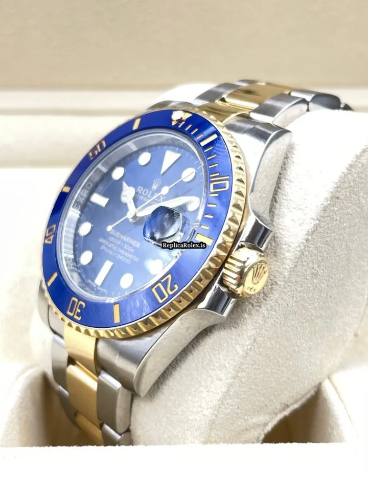 Awesome Replica Rolex Submariner Date 116613lb Caliber 3135 Automatic Movement 40mm Gold/steel Case Mens/unisex Watch - Image 3