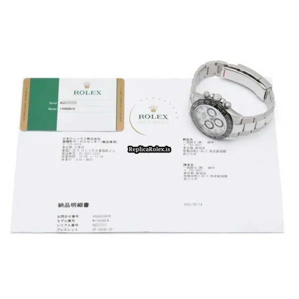 Affordable Replica Rolex Daytona 116500ln Caliber 4130 Automatic Movement 40mm Steel Case Watch - Image 5