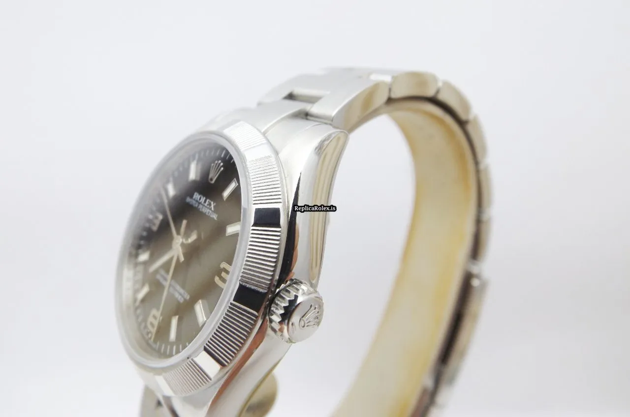 Appealing Fake Rolex Oyster Perpetual 177210 Automatic Movement 31mm Steel Case Womens Watch - Image 2