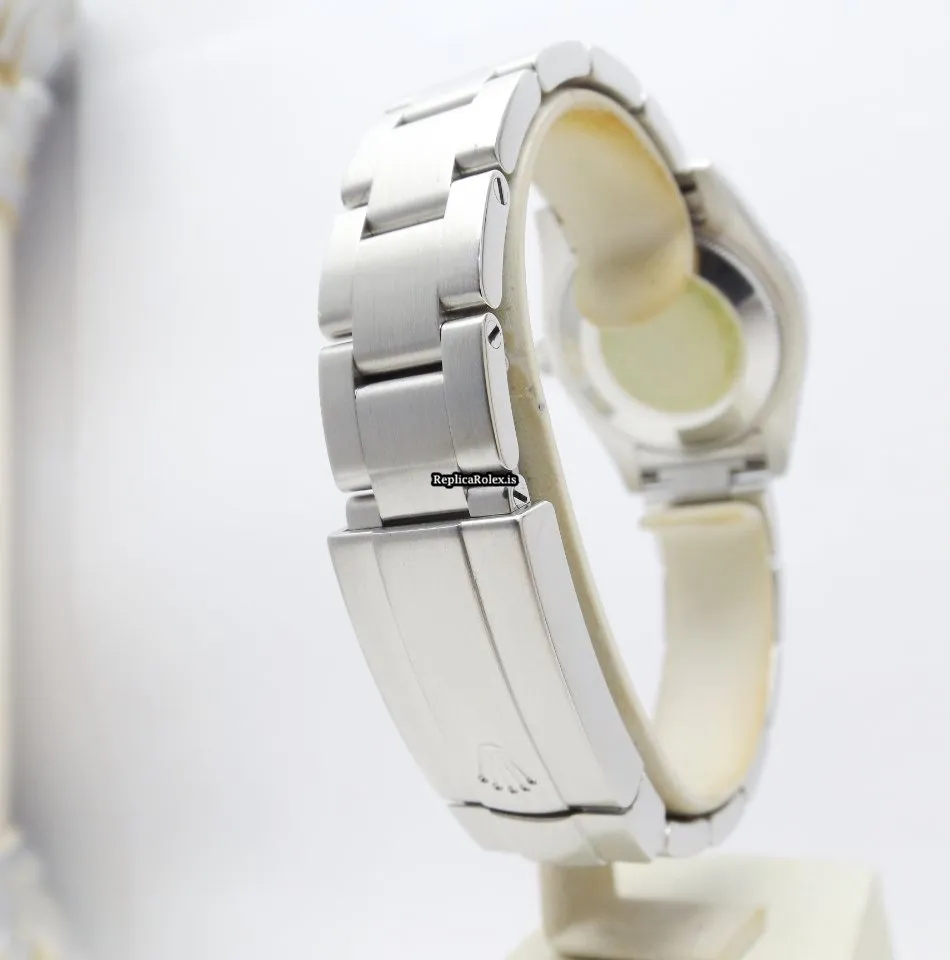 Appealing Fake Rolex Oyster Perpetual 177210 Automatic Movement 31mm Steel Case Womens Watch - Image 6