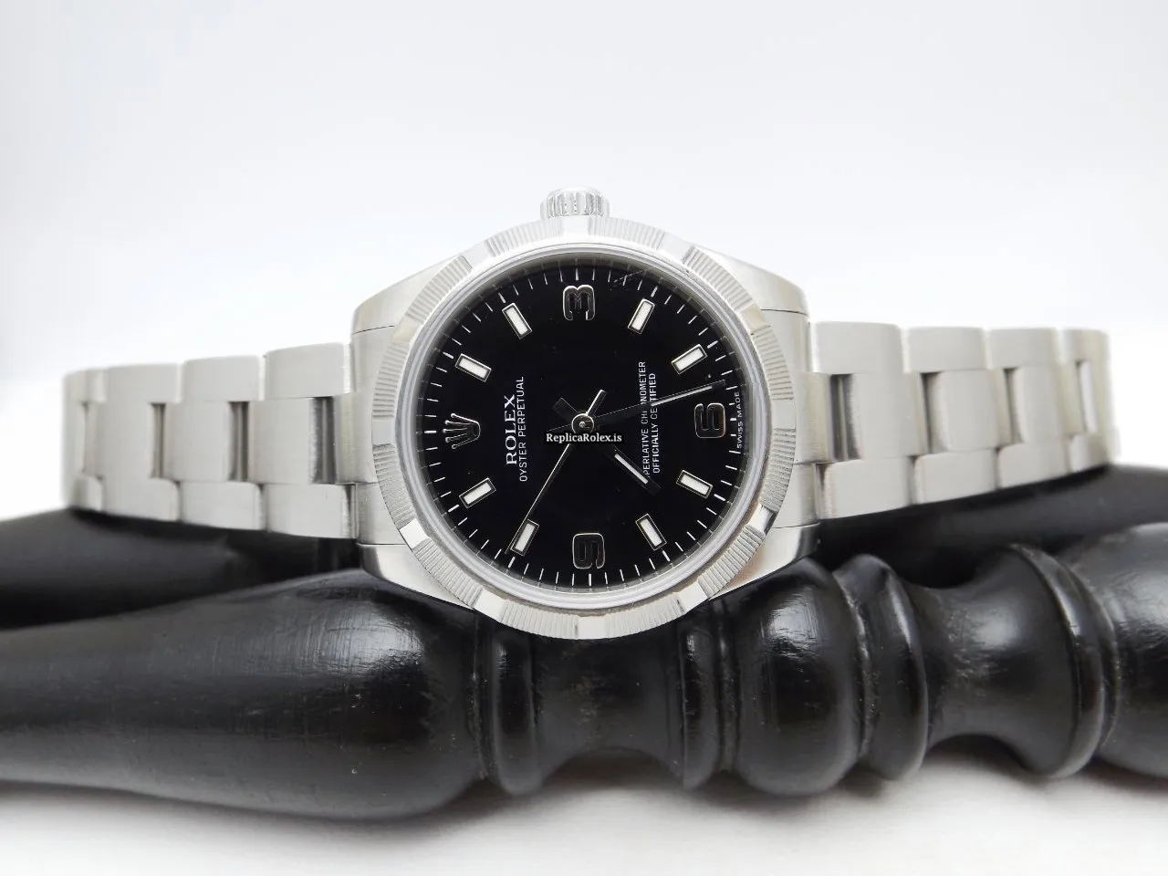 Appealing Fake Rolex Oyster Perpetual 177210 Automatic Movement 31mm Steel Case Womens Watch - Image 7