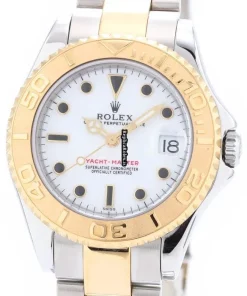 Reliable Imitation Rolex Yacht-master 68623 Caliber 2135 Automatic Movement 35mm Gold/steel Case Mens/unisex Watch