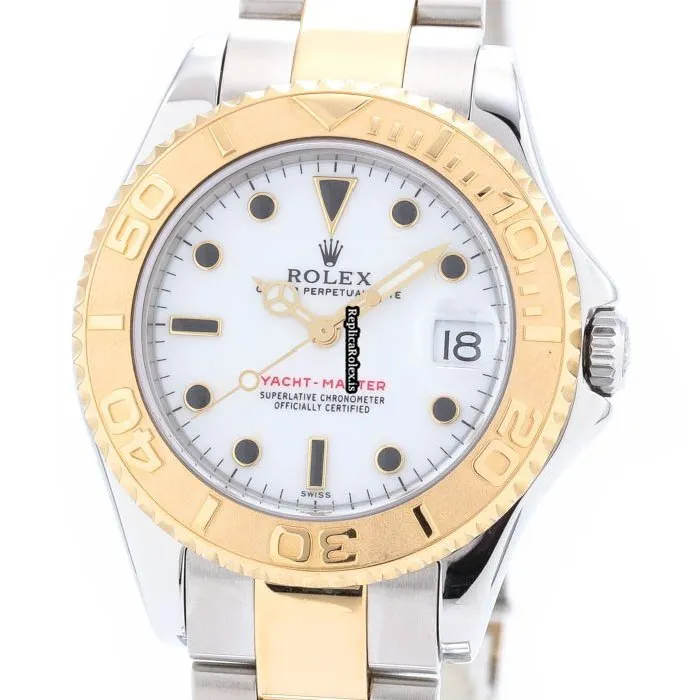 Reliable Imitation Rolex Yacht-master 68623 Caliber 2135 Automatic Movement 35mm Gold/steel Case Mens/unisex Watch