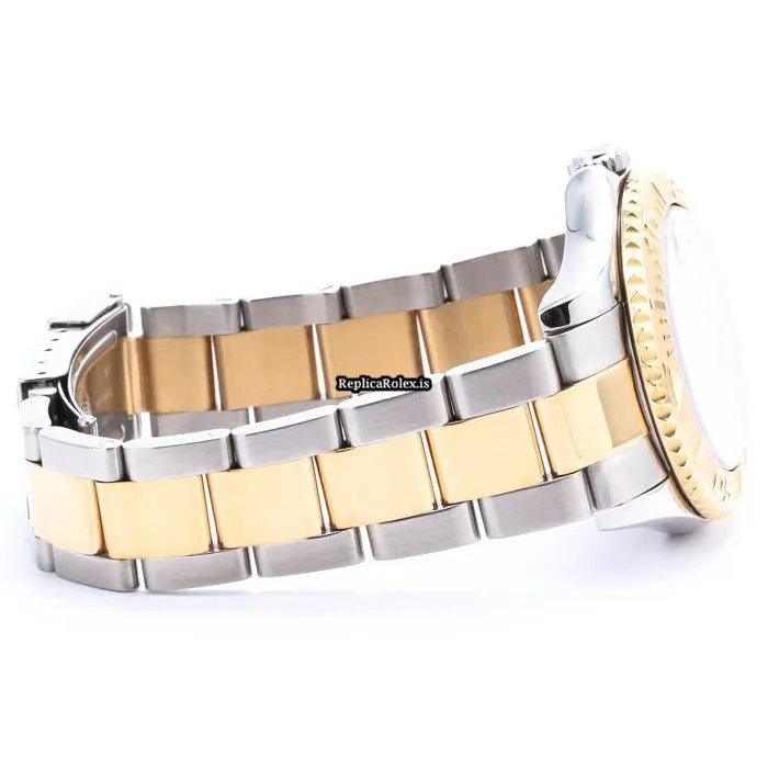 Reliable Imitation Rolex Yacht-master 68623 Caliber 2135 Automatic Movement 35mm Gold/steel Case Mens/unisex Watch - Image 3